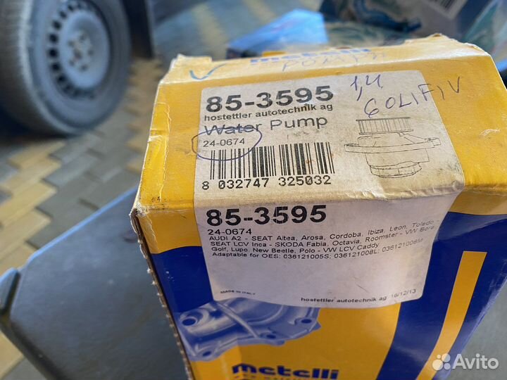 Водяная помпа volkswagen golf 4, 1,4см