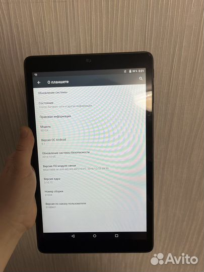 Планшет android б/у alkatel 9010x 10 дюйм
