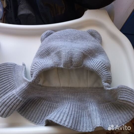 Шапка-шлем детская зимняя 44 46 размера