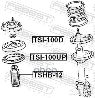 Проставка пружины верхняя (toyota corolla AE10#