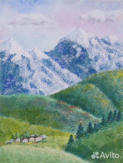 Картина Жить в горах