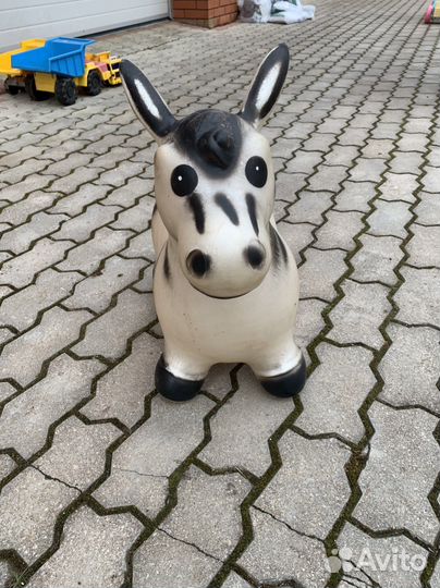 Зебра попрыгун детская игрушка