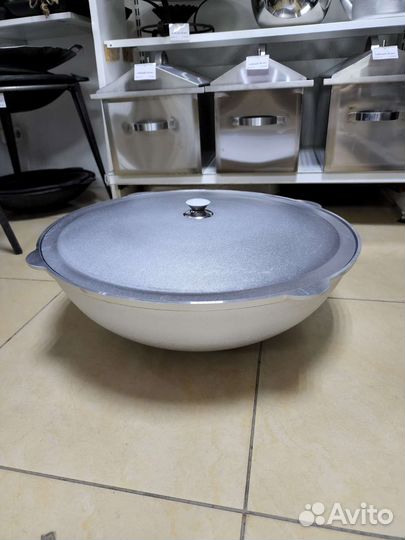 Казан 28л алюминиевый с крышкой