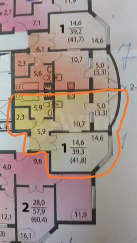 1-к. квартира, 41,8 м², 7/24 эт.