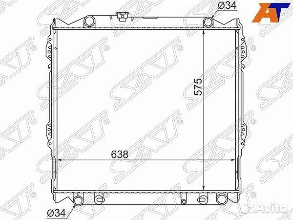 Радиатор toyota 4runner