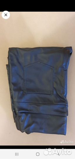 Леггинсы экокожа