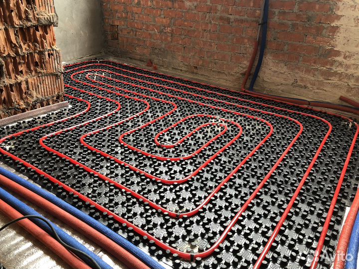 Монтаж водяного теплого пола