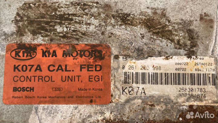 Блок управления двигателем Спортейдж 1 K07A