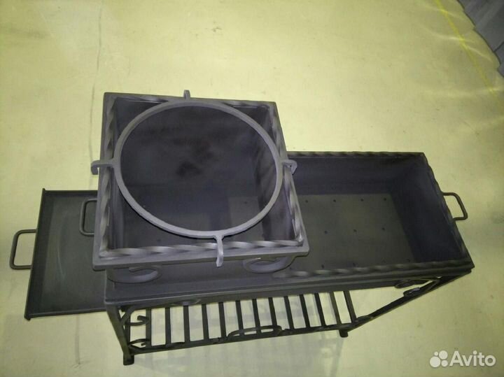 Мангал в стиле Лофт с крышкой