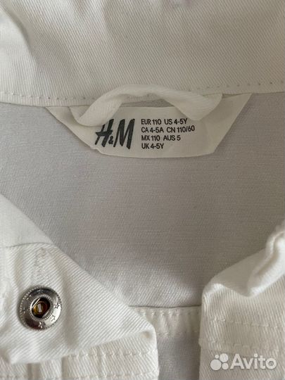 Джинсовая куртка для девочки 110