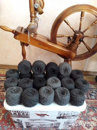 Пряжа из собачьего пуха и мериносовой шерсти