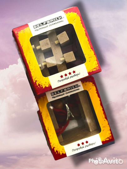 Деревянные головоломки 3шт