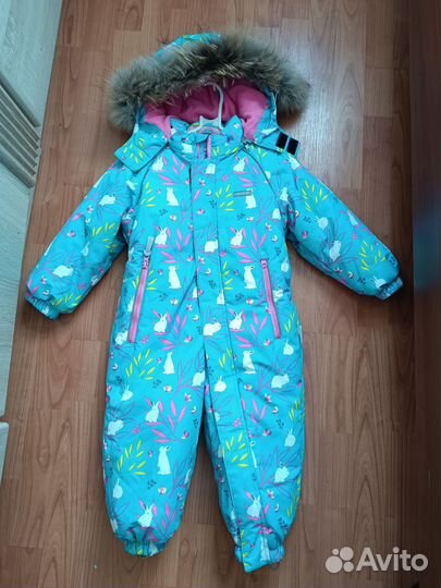 Зимний комбинезон для девочки 98 с мехом