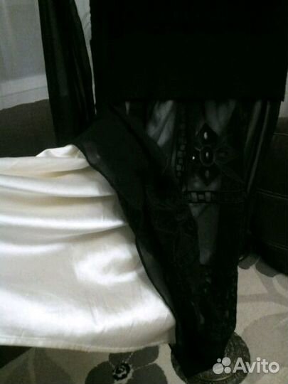 Платье комбинированное