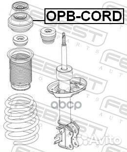 Подшипник опоры переднего амортизатора (opel CO