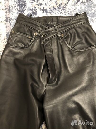 Брюки кожаные
