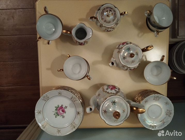 Чайный сервиз на 12 персон Kahla,GDR,1960-1963г.г