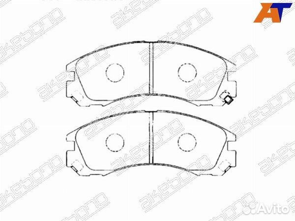 Колодки тормозные Передние mitsubishi 3000GT
