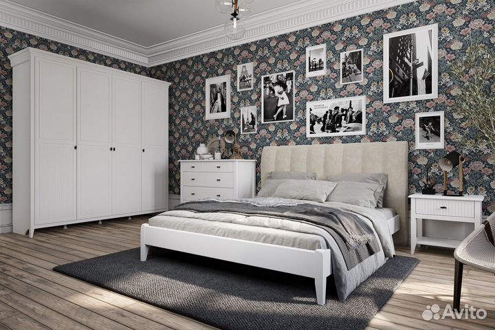 Белый шкаф 4 х створчатый Никеа