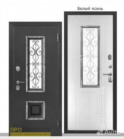 Входная дверь ковка+стекло доставка в подарок