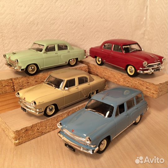 Победа,Волга 21, легковые газы, 1/43