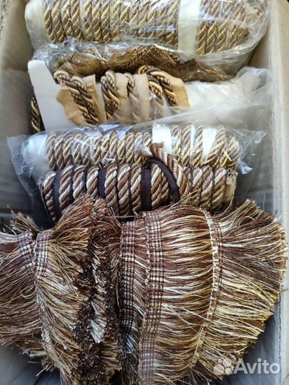 Кант-Шнур и бахрома для штор,подушек,покрывал