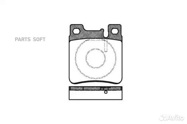 Remsa 040700 407 00 FDB799571722B колодки дисковые