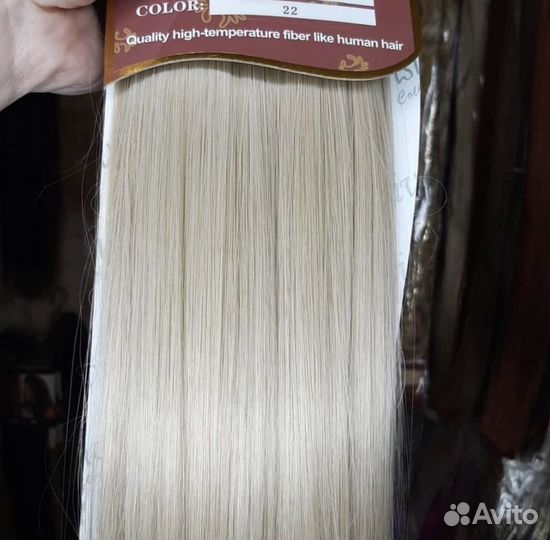 Термо волосы на заколках