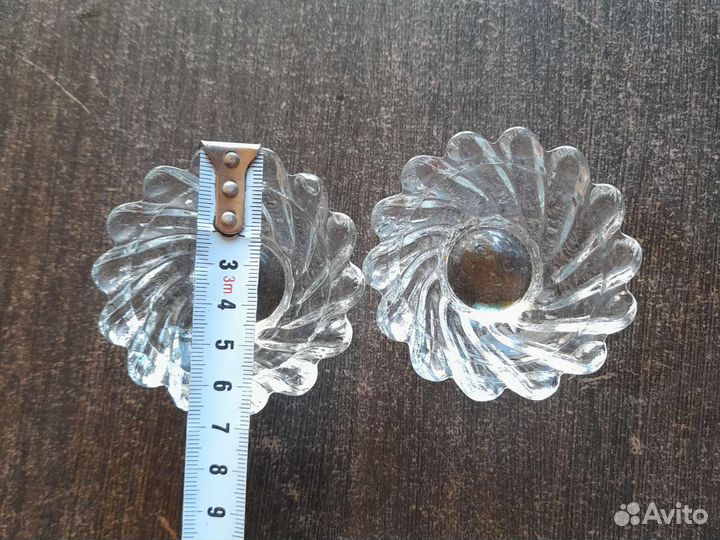 Розетка для варенья, солонка хрусталь СССР