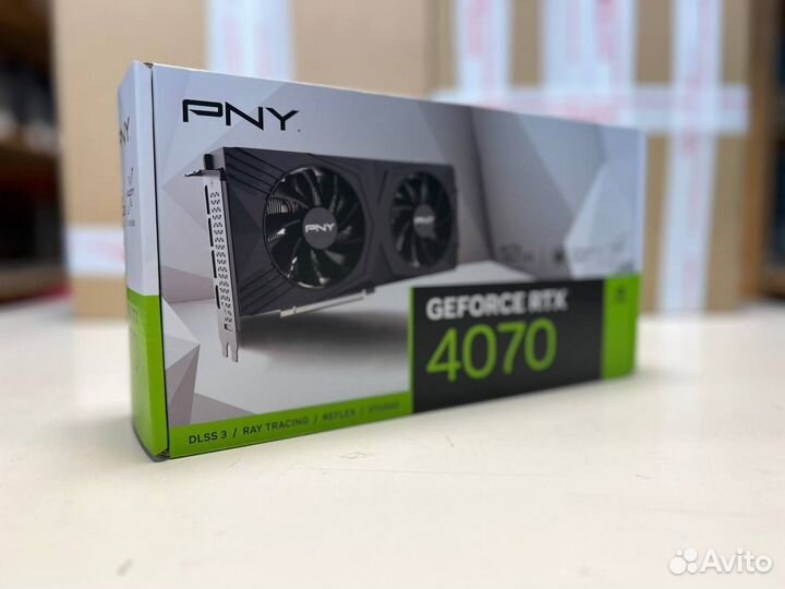 Новые PNY GeForce RTX 4070 12G dual fan