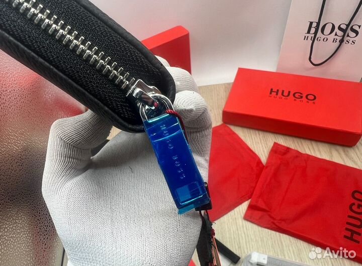 Кошелёк кожаный Hugo Boss мужской