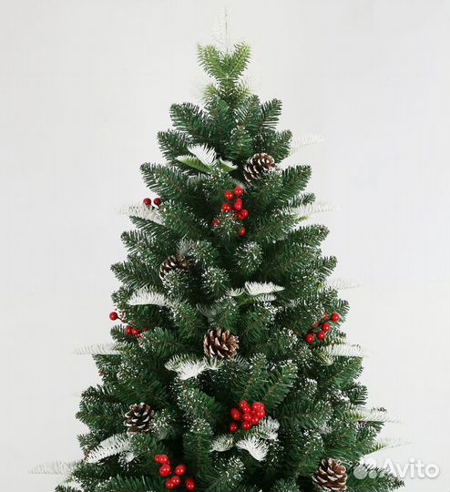 Елка искусственная с ягодами 150/180/210/240см