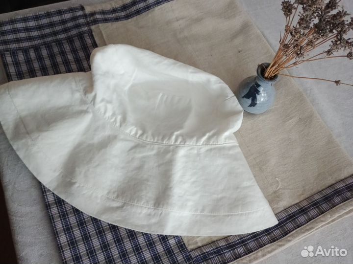 Панама женская льняная белая lino russo