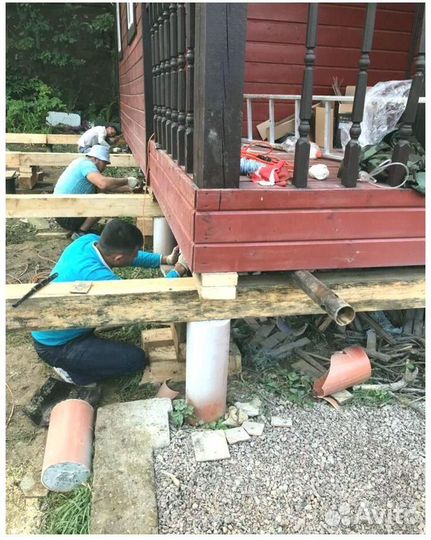 Сваи. Реконструкция фундамента винтовыми сваями