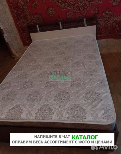 Кровать полутороспальная 120х200 с ящиками
