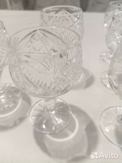 Хрустальные рюмки на ножке СССР