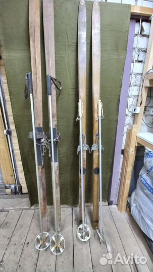 Лыжи старинные для охоты и отдыха