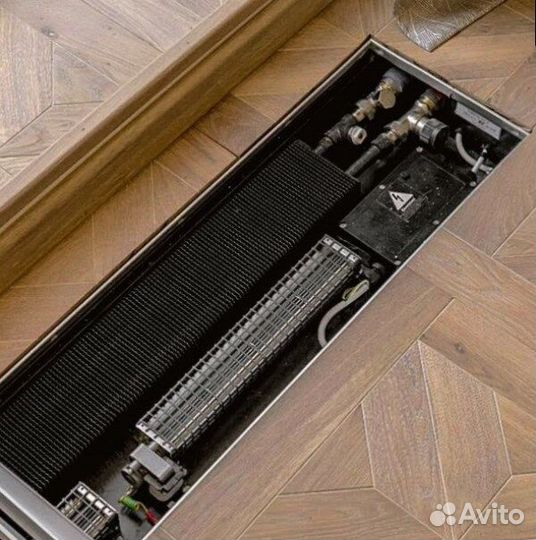 Внутрипольный конвектор с вентилятором/без