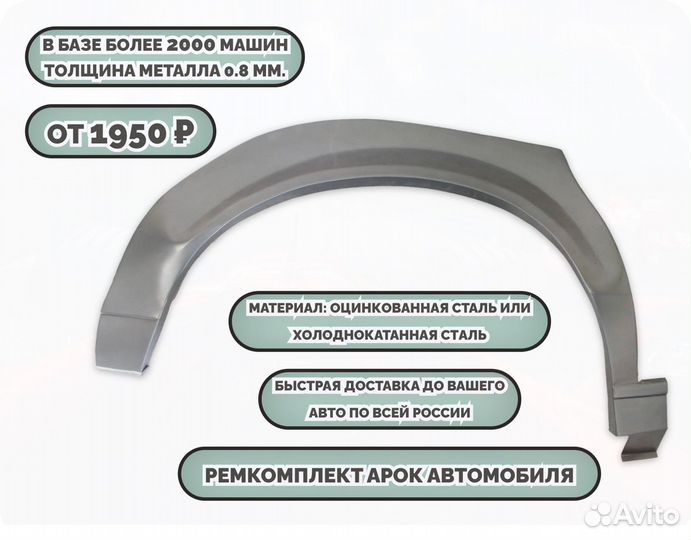 Ремкомплект арок на автомобиль