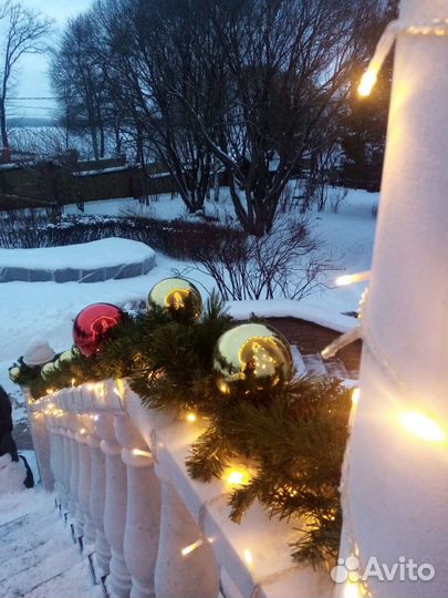 Новогоднее украшение домов