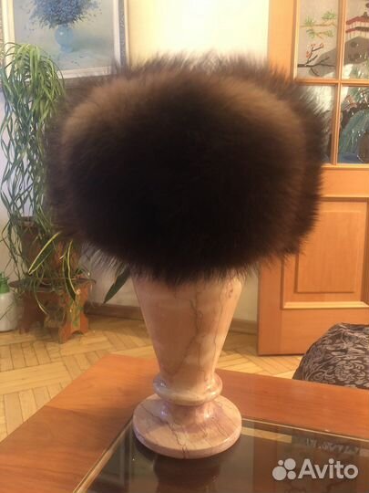 Шапка ушанка из соболя целиковпя 57-59