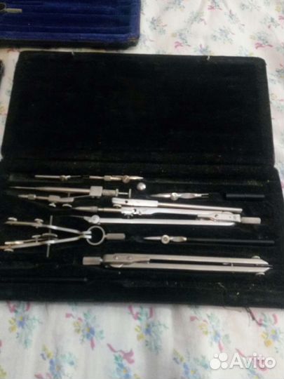 Готовальня СССР и Футляр для Готовальни