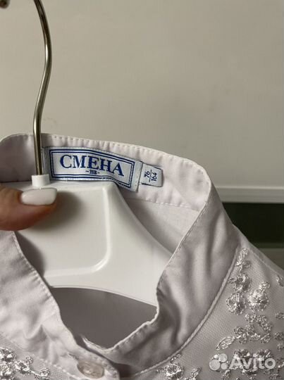 Блузка белая для девочек 164