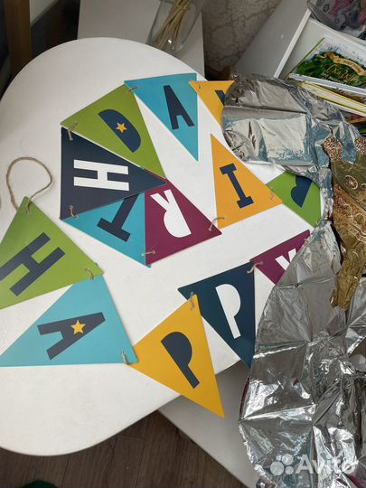 Шары 2 года, свечка 3, гирлянда на день рождение