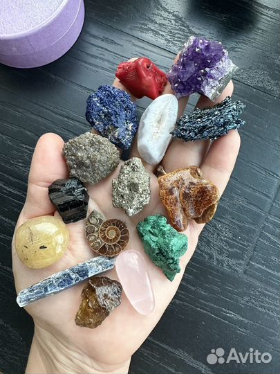 Набор коллекция камней и минералов
