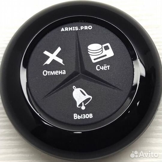 Кнопка вызова официанта Счет, Вызов, Отмена