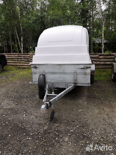 Финский прицеп 3,5х1,5 с пластиковой крышкой