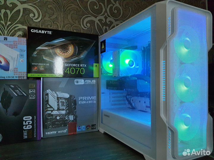 Новый RTX4070 12GB+Core i5 13400F/B760WF/32GB/1TB