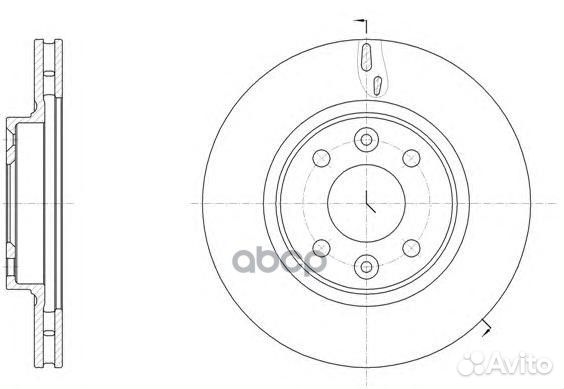 Диск торм.передн. dacia sandero II (01/13) 615