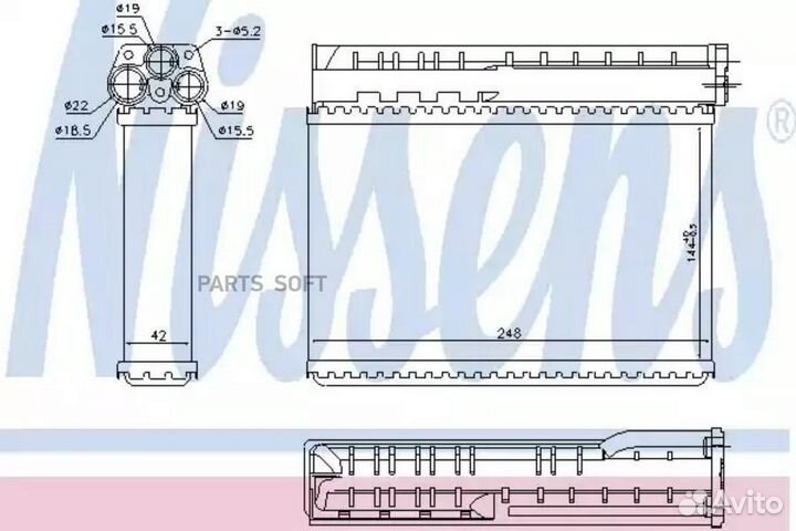 Радиатор отопителя BMW 3 series E36 (1991) 316I 1